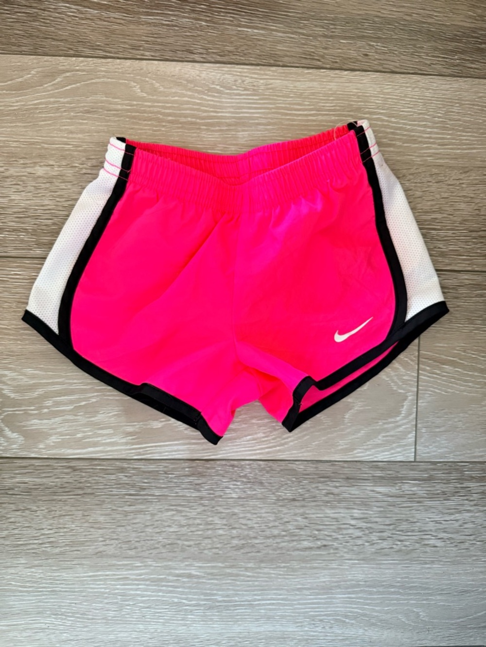 Nike Kids Hot Pink Athletic Shorts with Contrast Trim